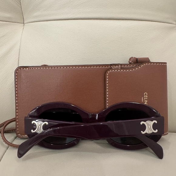Celine Triomphe 52MM Oval Sunglasses - Picture 1 of 10